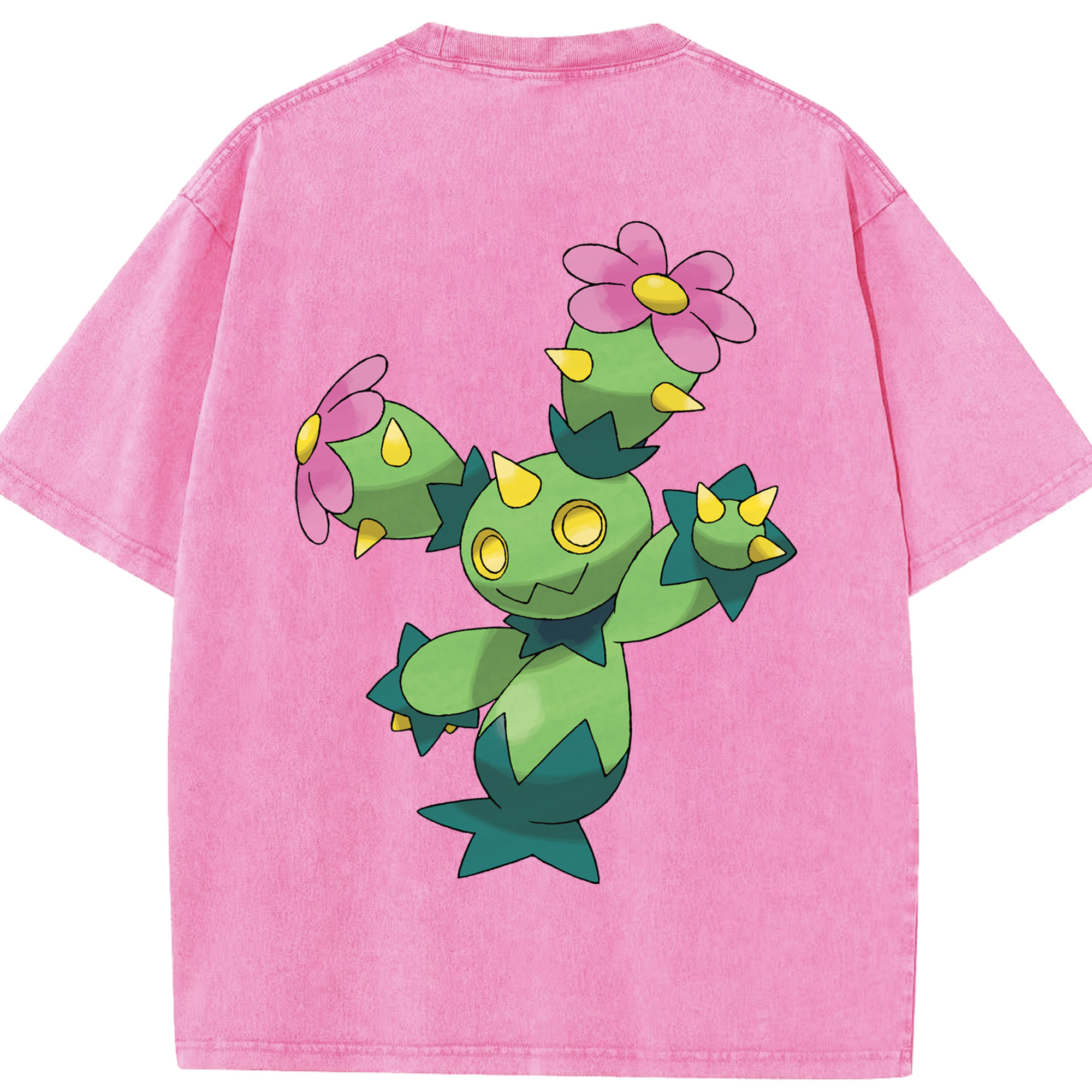 （画像用） ポケットモンスター Pokémon 綿100% ヴィンテージ風 半袖Tシャツ（背面プリント）